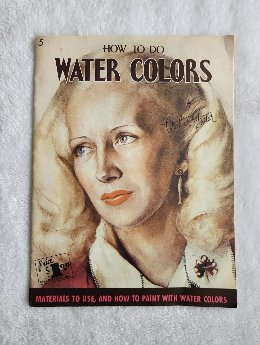 🎨 Vintage Walter Foster “How to Do Water Colors” Art Instruction Book Classic